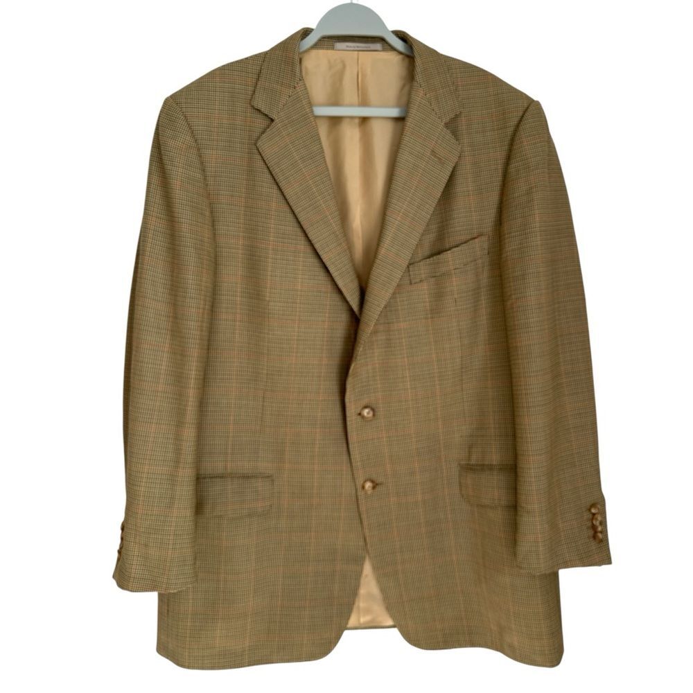 VTG Ermenegildo Zegna Su Misura Wool Sport Coat Blazer Made in Switzerland 42R